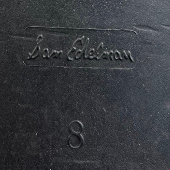 Sam Edelman Tinsley Women's Black Almond Toe Pull On Chelsea Ankle Rain Boots  8 - Picture 5 of 6